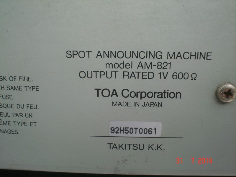 Deck Cassetes para Anunçios Programaveis