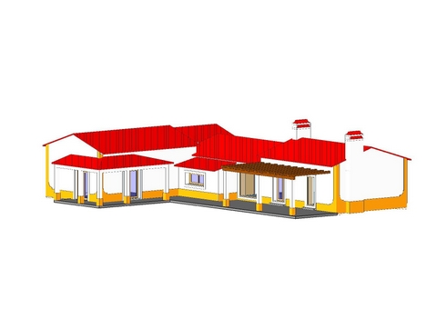 Junto ao futuro campo de golfe irá surgir a urbanização, casas de campo da aldeia do Deboto.  Este a