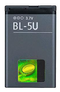 Bateria BL-5U (BL5U) - E66, E75, 6600i, 3120 Classic  Modelo usado nos telemóveis Nokia 3120 Classic