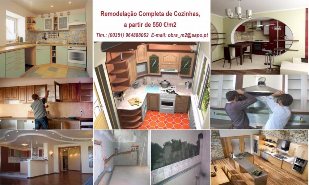 OBRAS: Alterações, Restauro, REMODELAÇÃO em GERAL - Serviços 'Obras de chave na mão' 