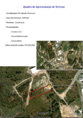 Terreno para venda na zona de Revinhade, Felgueiras.