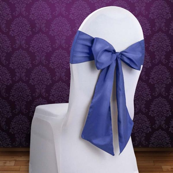Laços de tecido cetim para cadeiras