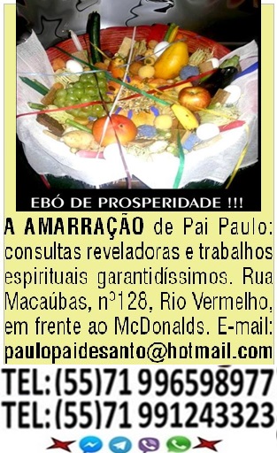 Vidente consulta pai de santo Brasil Bahia Salvador