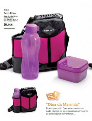 Tupperware Conjunto Saco Rosa