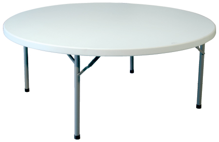 Mesa redonda dobrável