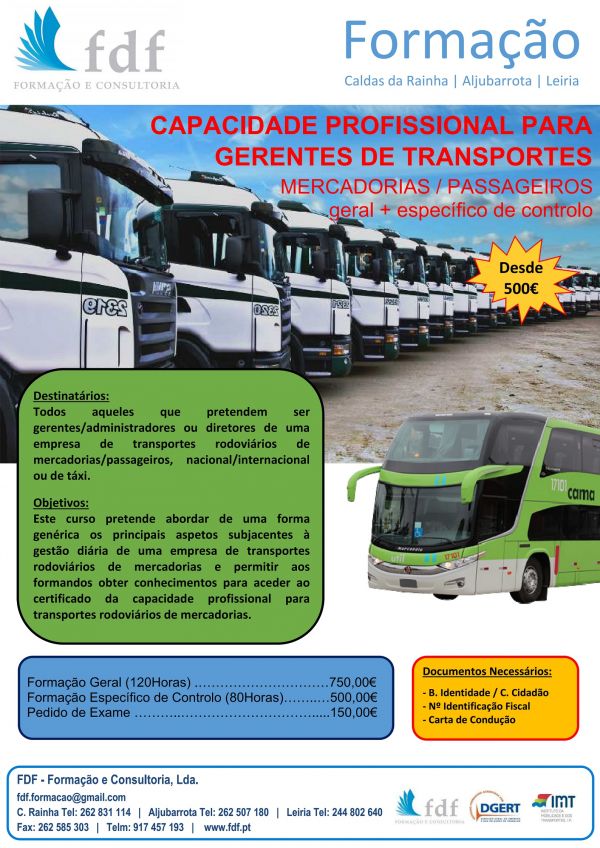 Capacidade Profissional para Gerentes de Transportes
