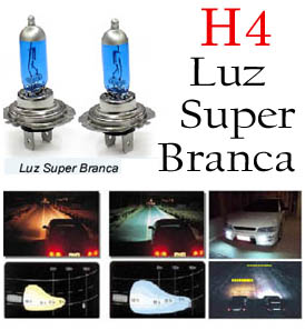 Par de Lampadas Tipo Xenon H1,H4 ou H7 + Grátis Par de Minimos T10 