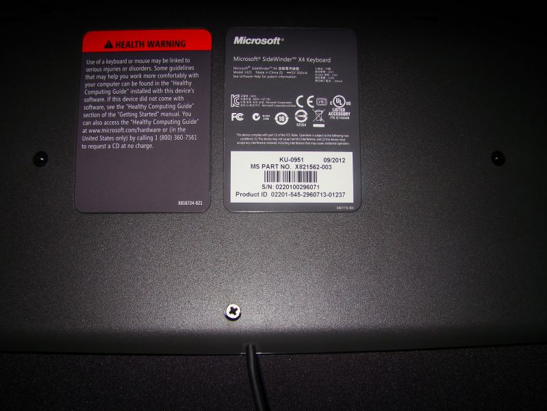 Teclado Microsoft SideWinder X4 (USB) - como novo