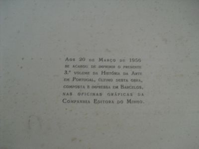HISTÓRIA DE ARTE EM PORTUGAL-1953