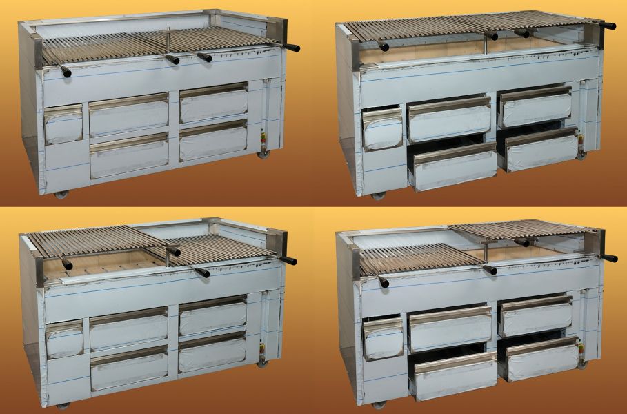 Churrasqueiras e Assadores a carvão, gás, eléctricos 