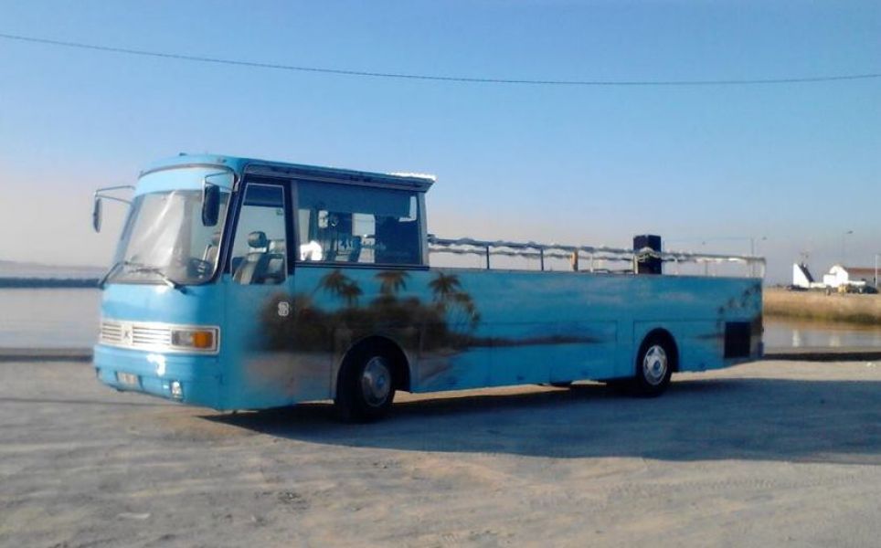 Autocarro descapotável especial eventos publicidade