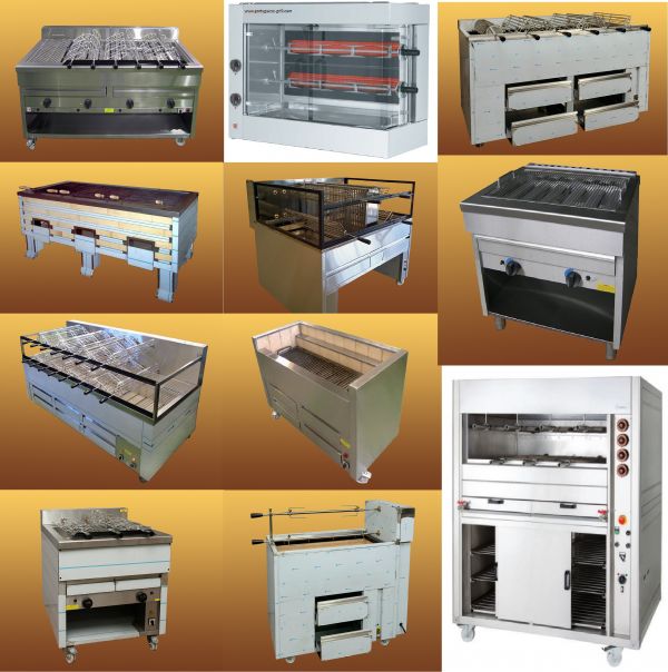 Churrasqueiras a carvão/Grelhador a gás/Assadores a gás e eléctrico para Leitão