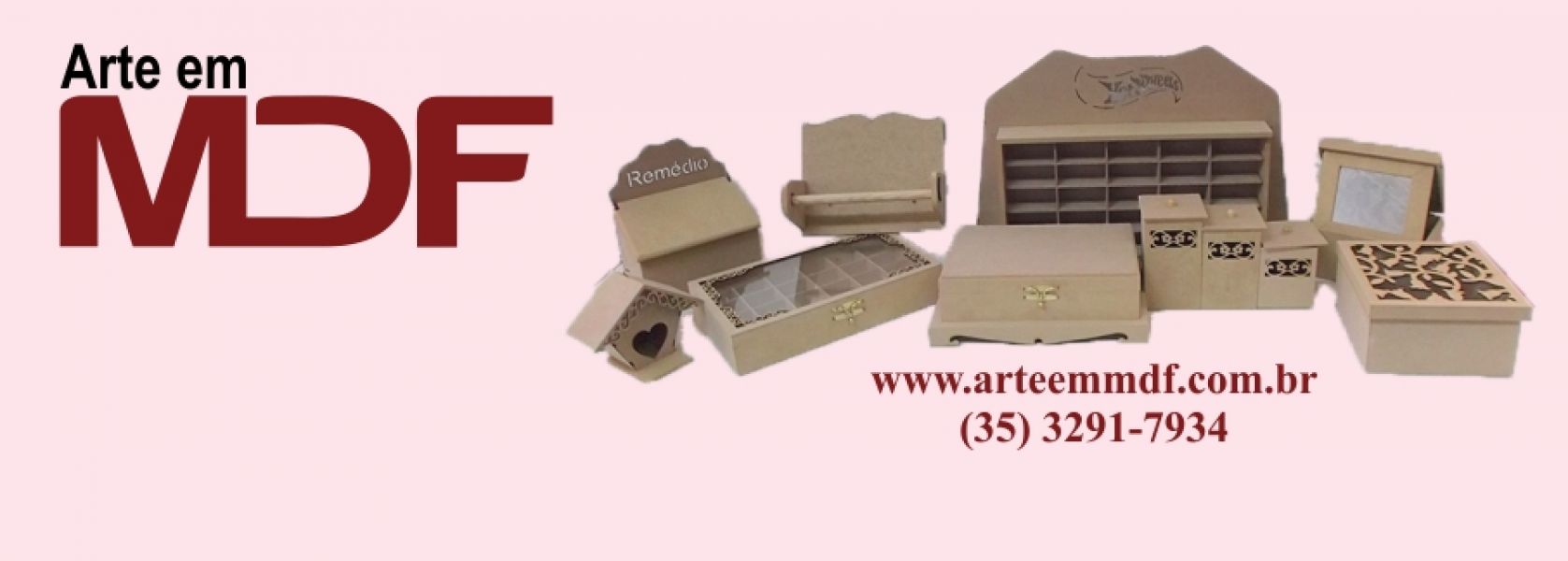 Peças em MDF para artesanato
