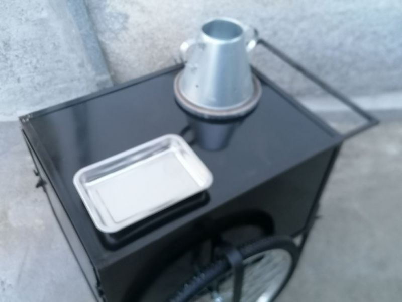 Carrinho assador de castanhas