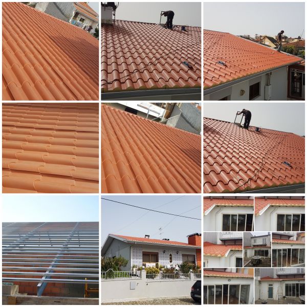 Reparação de telhados de casas, edifícios, Telhados em Painel Sandwich 