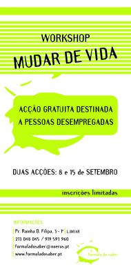 Workshop gratuito para desempregados