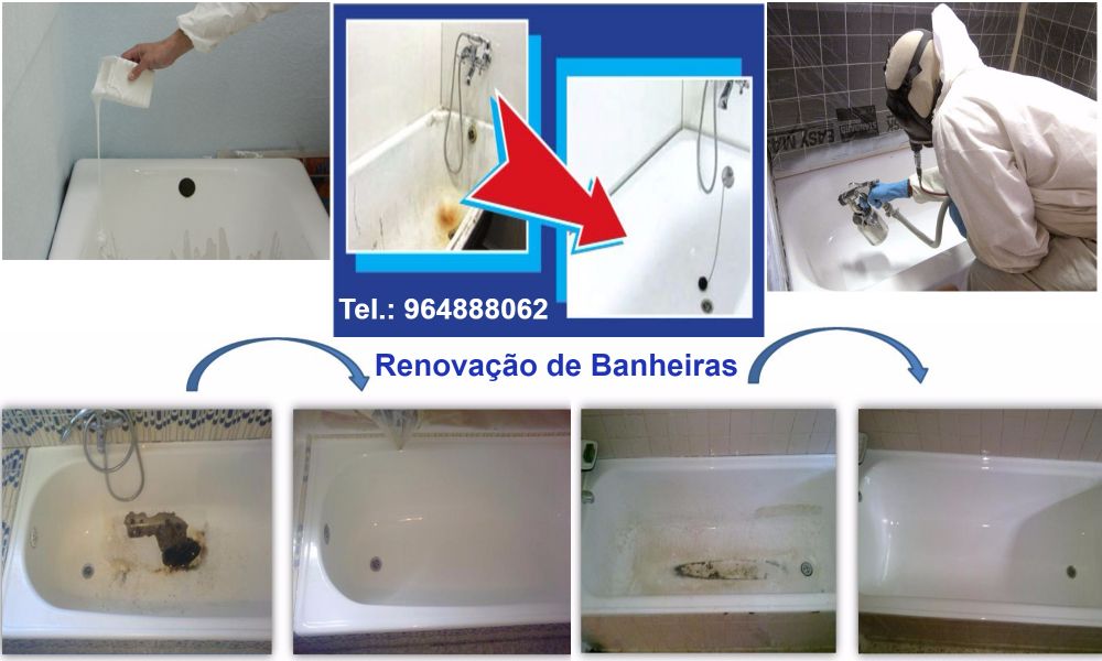 Renovação banheiras.
