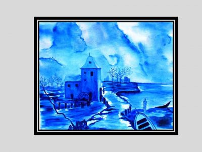 VENDA de PINTURAS AGUARELAS, PASTEL SECO, CARVÃO, TÉCNICA MISTA.