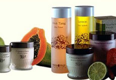 Cosmeticos enriquecidos con extractos de frutas