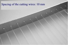 Lira de Inox, para fazer queijos. Corte vertical e horizontal