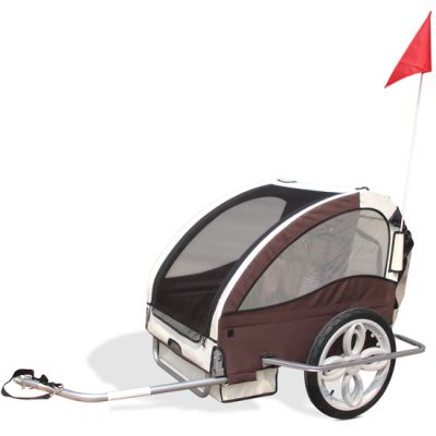 Atrelado reboque de bicicleta para 2 crianças NOVO