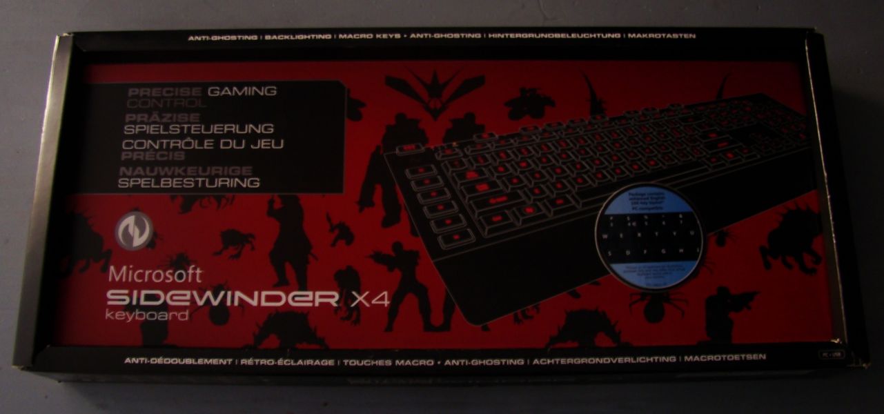 Teclado Microsoft SideWinder X4 (USB) - como novo