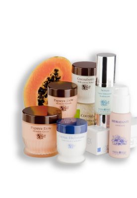 Cosmeticos enriquecidos con extractos de frutas