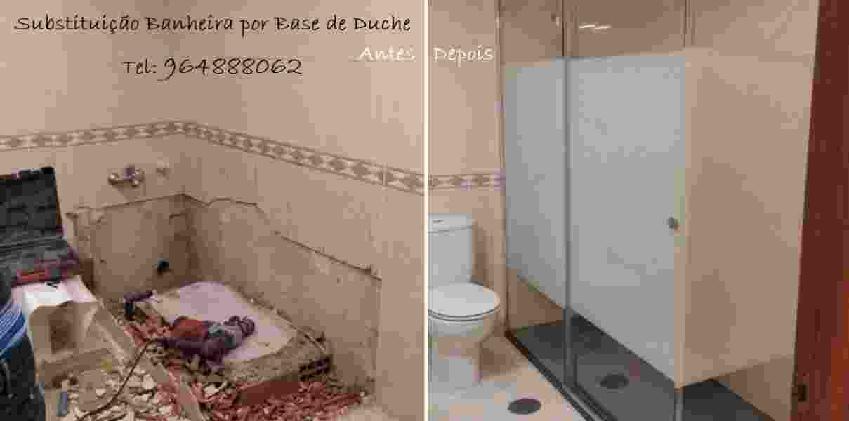Executamos Substituição Banheira por Base de Duche