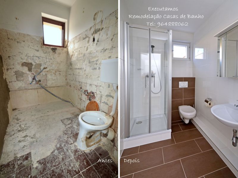 Executamos Remodelação Casas de banho, Restauro de Wc, .