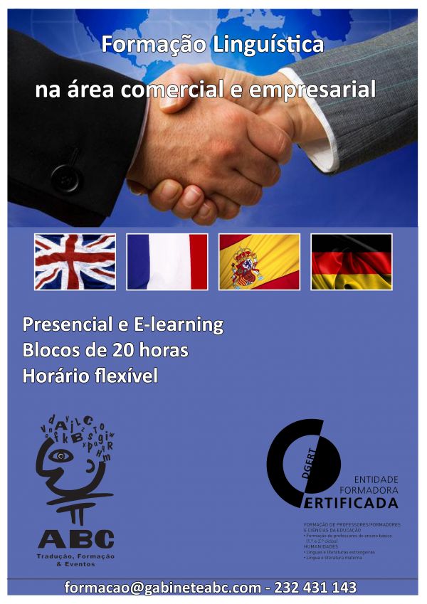 Cursos de Línguas para a área Comercial e Empresarial