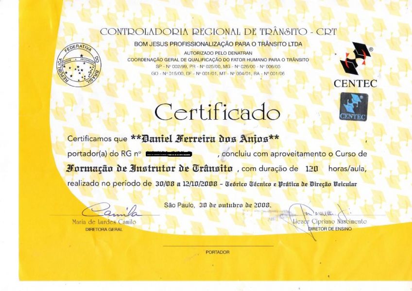 Daniel - Treinamento para Habilitados