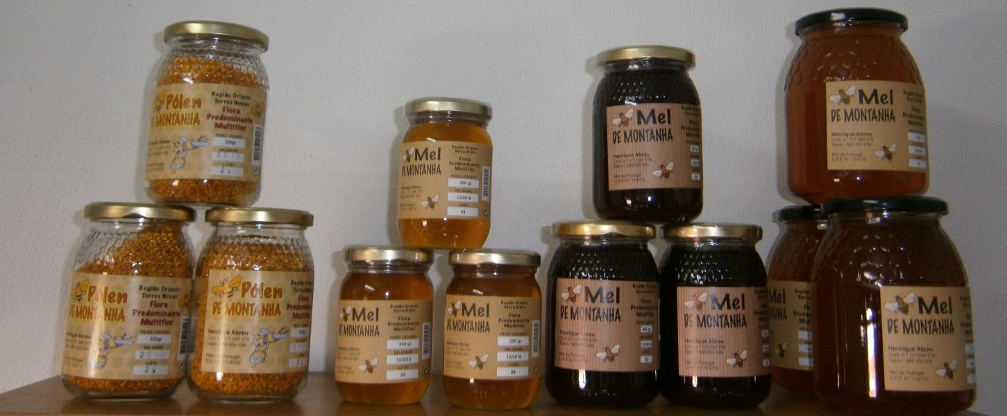 Mel a granel e em frasco