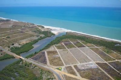 Un plano del terreno, ubicado en la hermosa playa en la costa sur de Paraíba, Brasil,