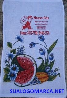 Presentei seu cliente e fidelize-o com a sua empresa dando brindes de panos de prato com propaganda