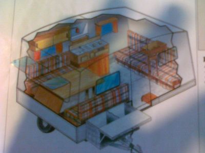 Roulote/Caravana Rápido Desmontável