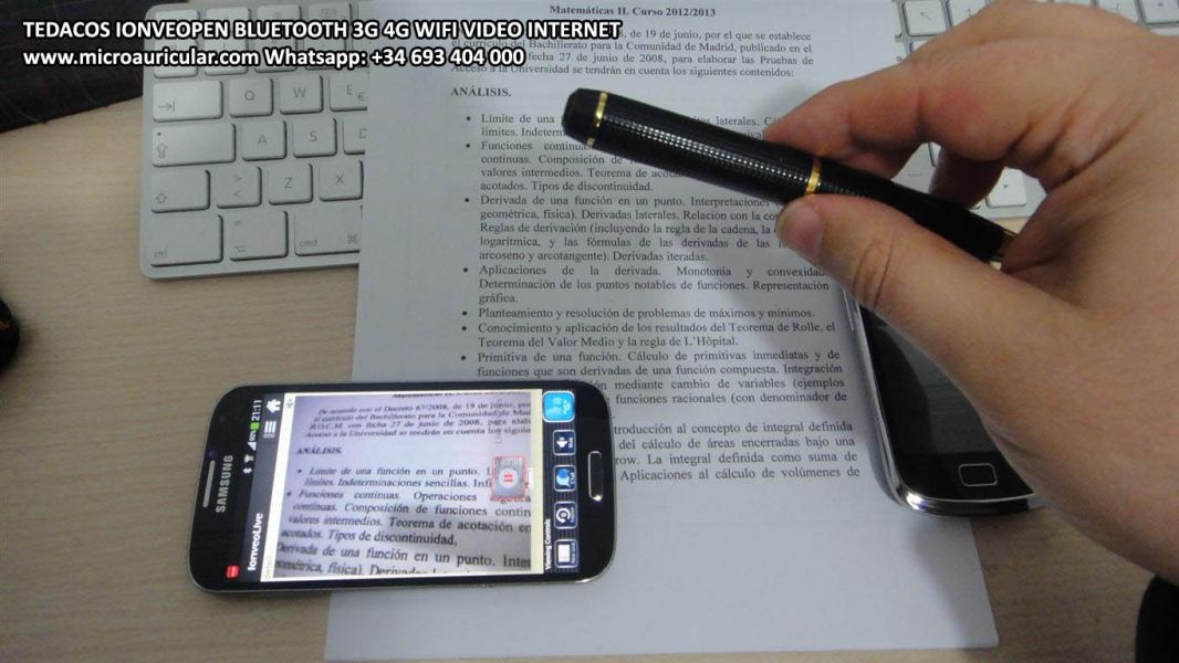 Video Caneta Câmera 3G 4G WIFI, Cabula Exames, Documentos Texto.