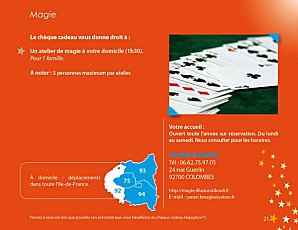 Spectacle de magie à réserver en Europe...