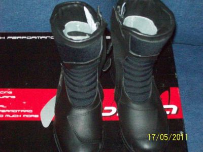 Botas de Motociclismo Pretas N. 47 NOVAS