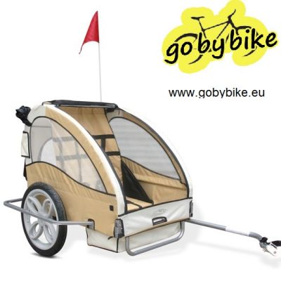 Atrelado de bicicleta para 2 crianças NOVO