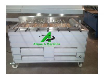 Churrasqueira a carvão/grelhador/assador a gás e electrico para Leitão