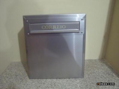 CAIXA CORREIO AÇO INOX P/ MURO CARTAS 