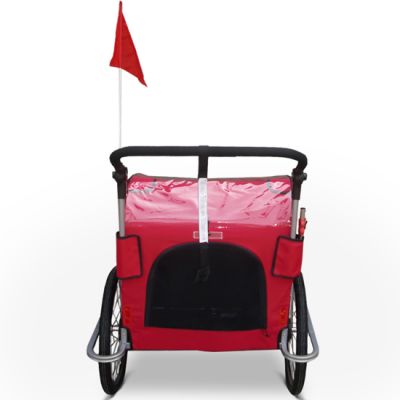 Atrelado bicicleta para 2 crianças c/ suspensao NOVO