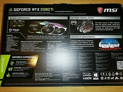 Venda MSI Rtx 2080Ti 11GB X Trio / 1080ti