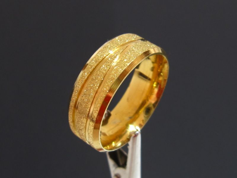 Aliança em ouro laminado (unisexo)