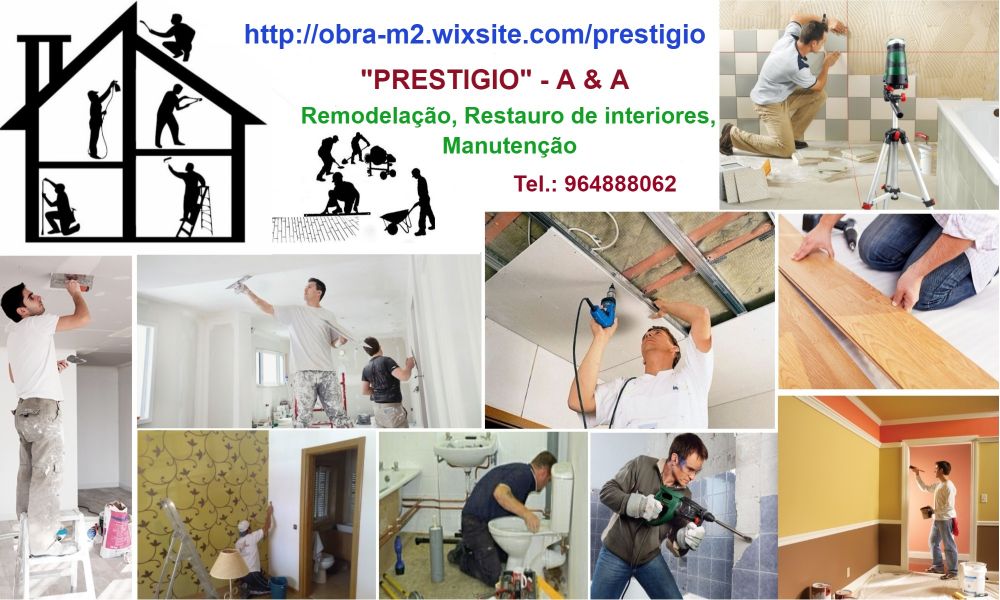 Remodelações gerais. Realizamos todo o tipo de obras.