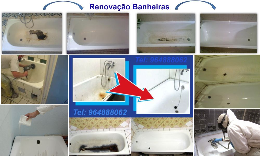 Renovação banheiras.