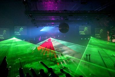 lasers show  1 a 10 wts green & rgb full colers