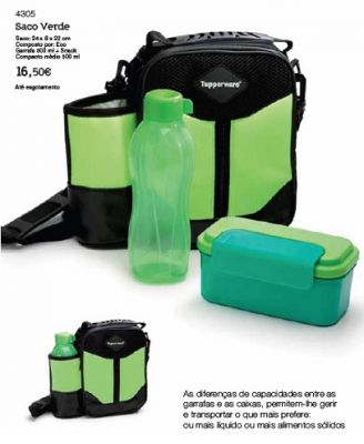 Tupperware Conjunto Saco Verde