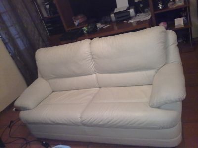 sofa em pele