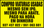 COMPRO CARROS USADOS MESMO COM AVARIA